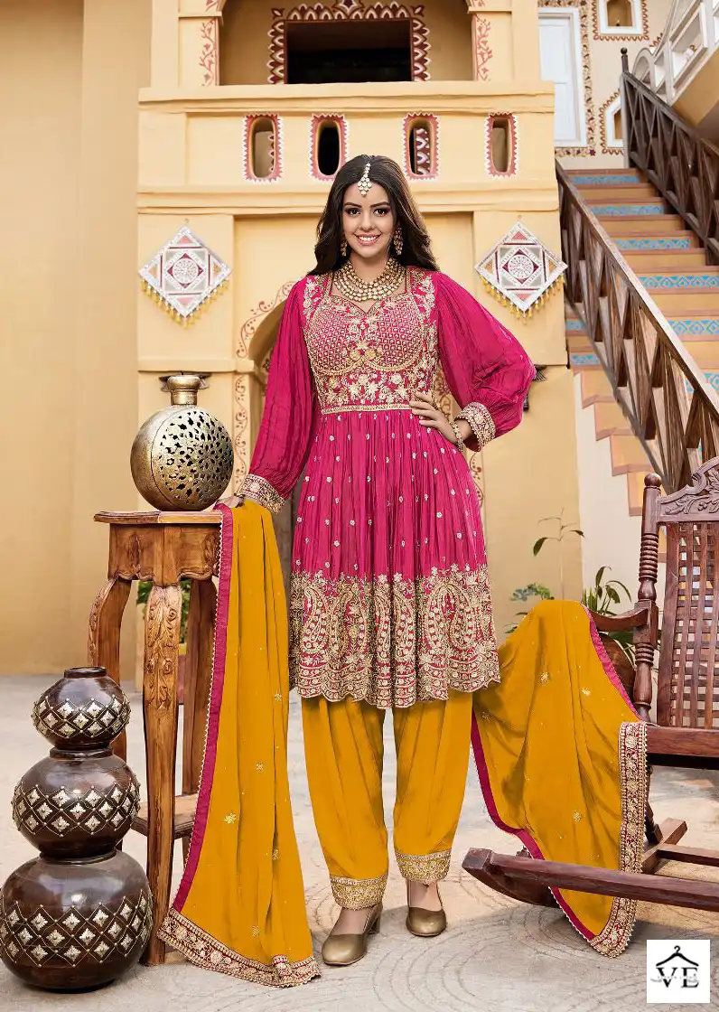 Your Choice Emaar Heavy Chinon Wholesale Readymade Suits Catalog - Image 3