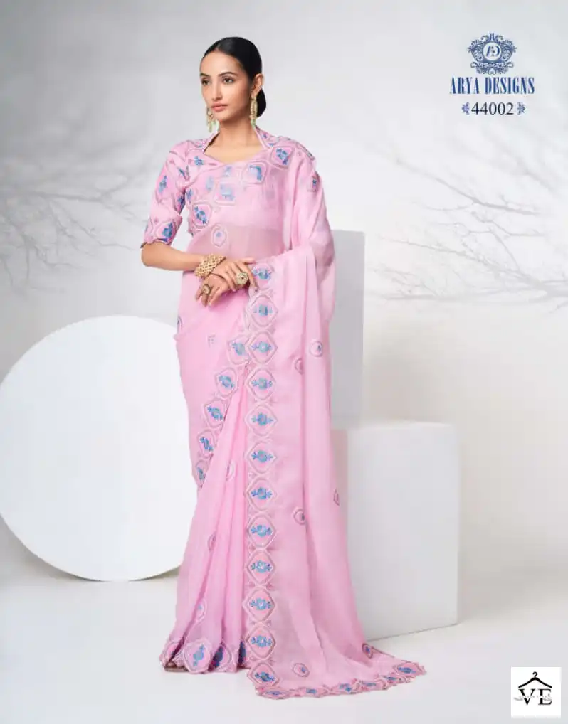 Arya Imperial Vol 9 Organza Wholesale Designer Saree Catalog - Image 2