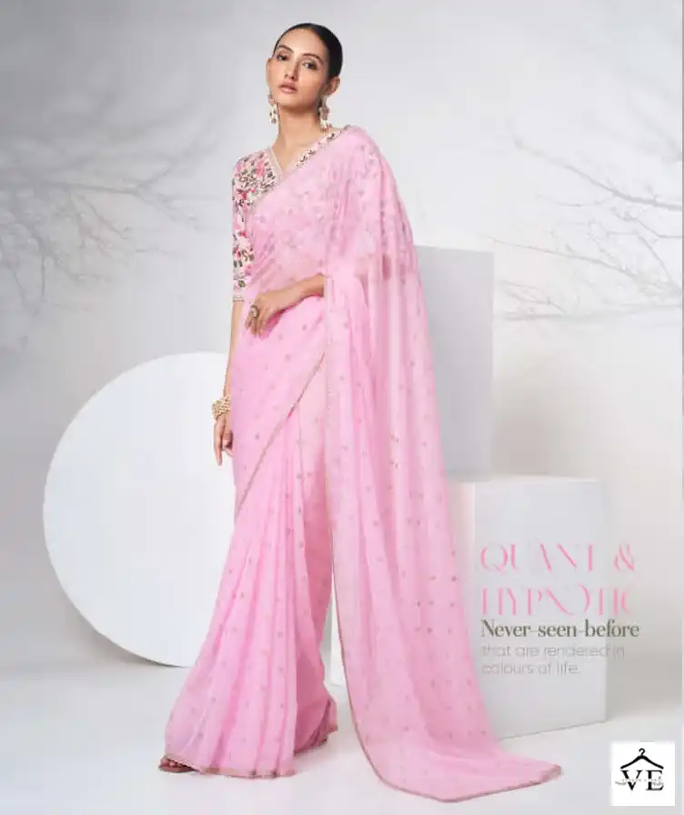 Arya Imperial Vol 9 Organza Wholesale Designer Saree Catalog - Image 3