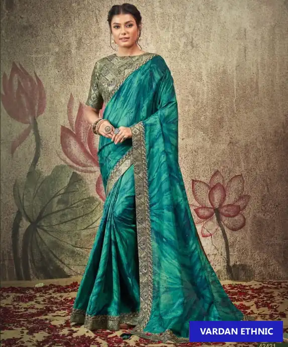 MAHOTSAV NORITA 42200 ROYAL ELEANOR DESIGNER SILK SAREE