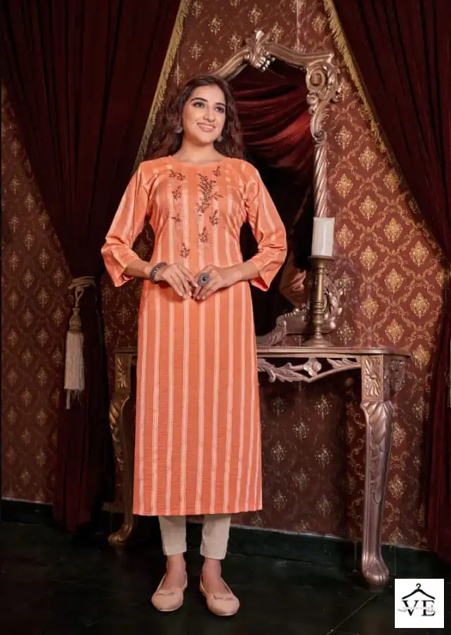 Kalaroop Optical Fancy Rayon Wholesale Kurti Catalog - Image 2