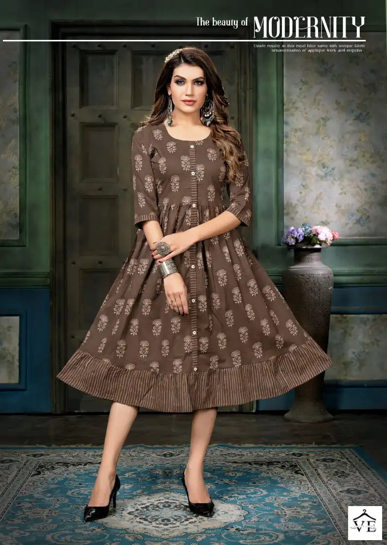 Mayra Cotton Cool Pure Jaipur Cambric 60*60 Cotton Wholesale Kurti Catalog - Image 5