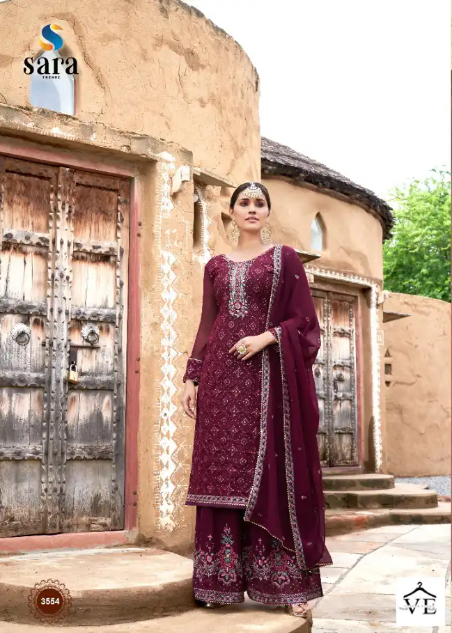 Sara Trendz Niharika Georgette Wholesale Fancy Suits Catalog - Image 2