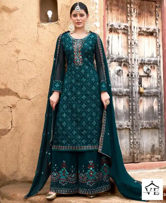 Sara Trendz Niharika Georgette Wholesale Fancy Suits Catalog