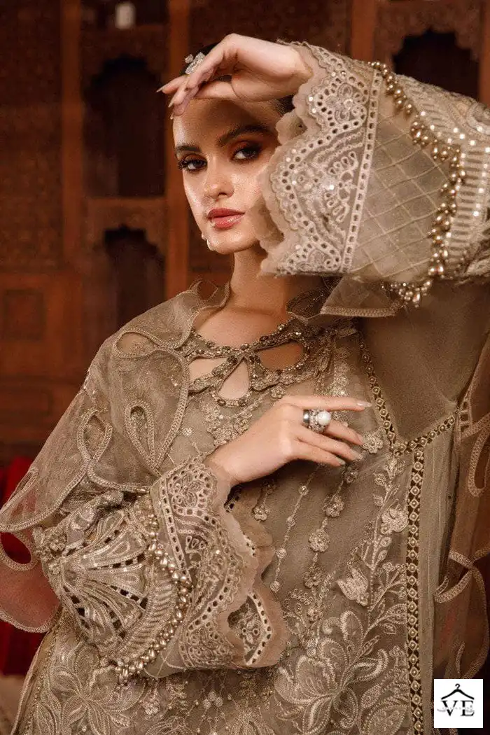Serene S-97 Faux Georgette Wholesale Pakistani Suit - Image 4