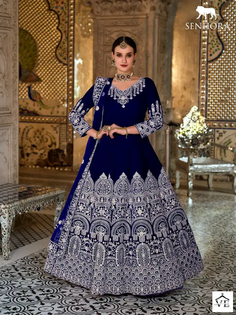 Senhora Dulhan Vol-42 9000 Velvet Wholesale Bridal Suit Catalog - Image 6