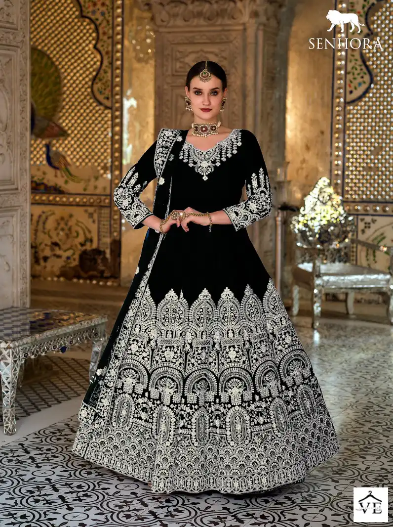 Senhora Dulhan Vol-42 9000 Velvet Wholesale Bridal Suit Catalog - Image 8