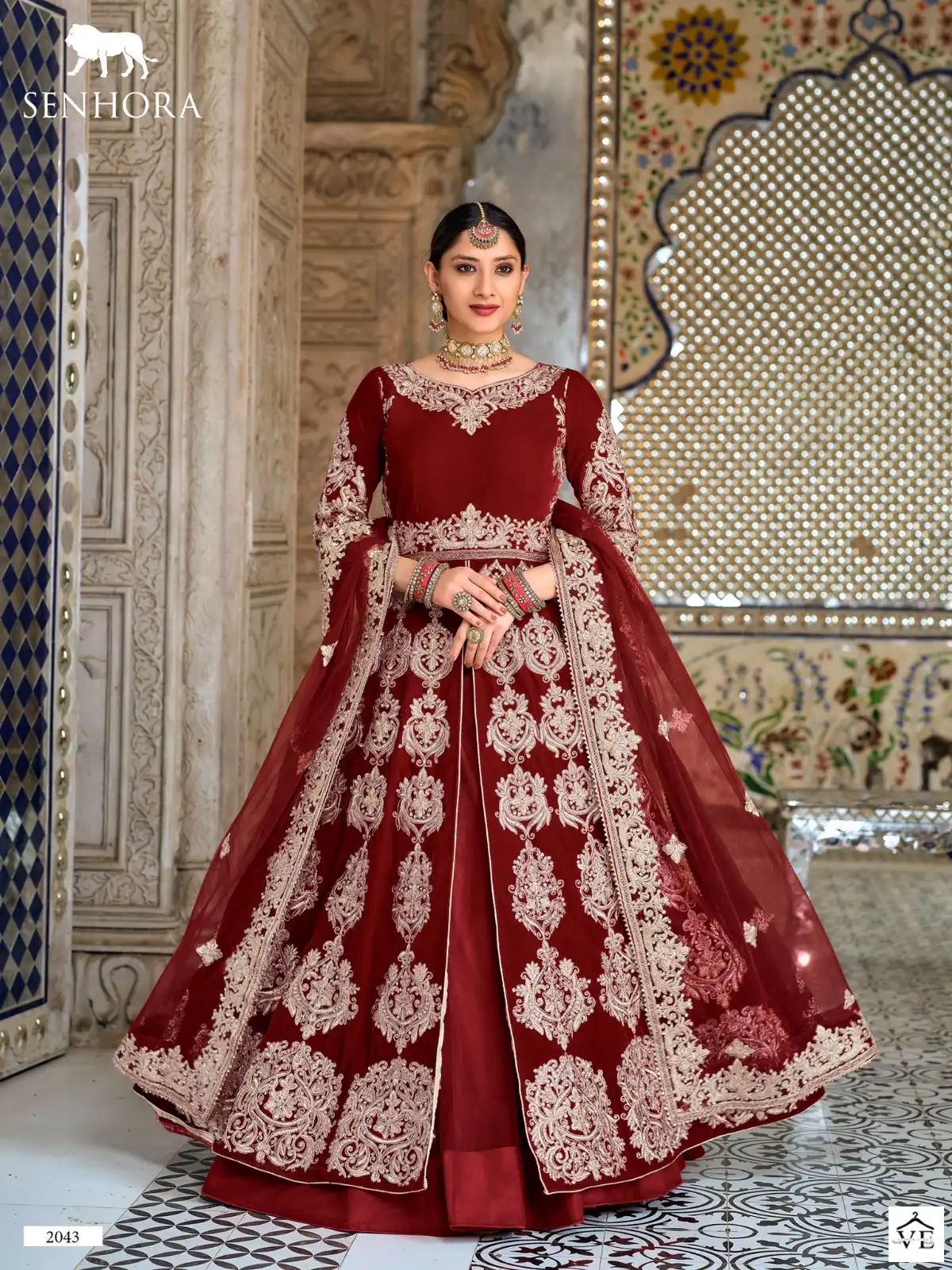 Senhora Dulhan Vol-42 9000 Velvet Wholesale Bridal Suit Catalog - Image 19