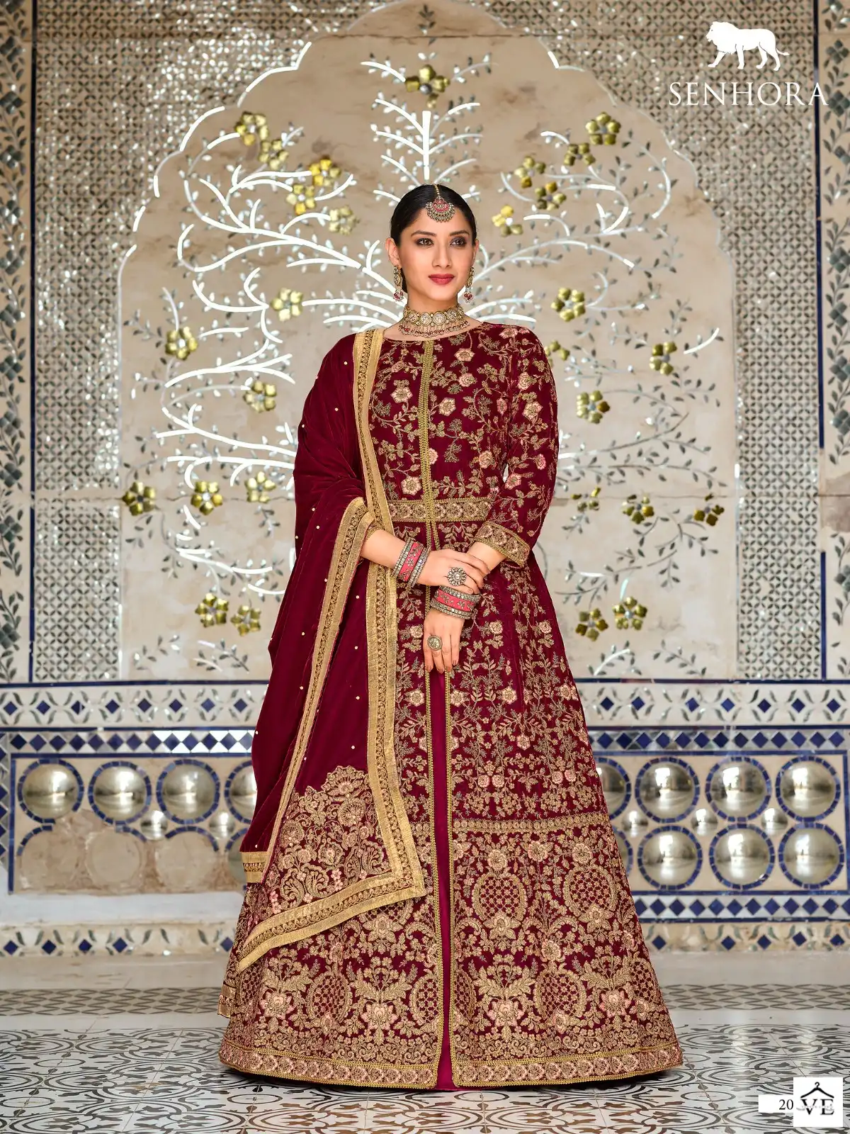 Senhora Dulhan Vol-42 9000 Velvet Wholesale Bridal Suit Catalog - Image 2