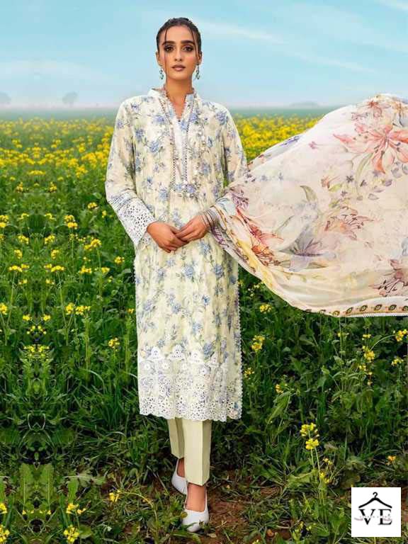 Serene Adan Libas Sersoon Lawn Cotton Wholesale Pakistani Salwar Suit Catalog - Image 3