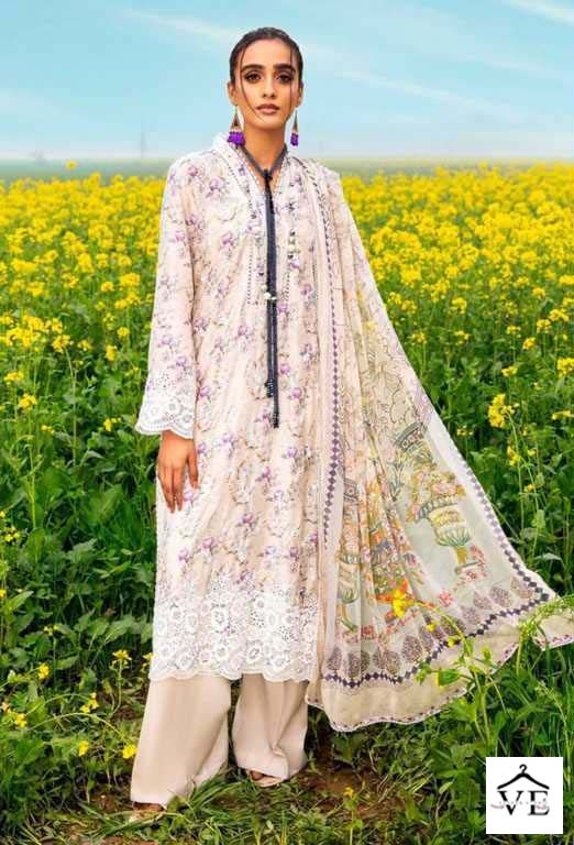 Serene Adan Libas Sersoon Lawn Cotton Wholesale Pakistani Salwar Suit Catalog - Image 4