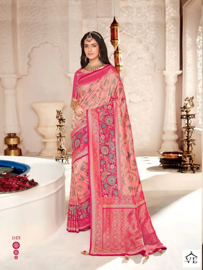 Wedding Wear Printed Krishna Jacaquard Silk Saree, 5.5 m (separate blouse  piece) at Rs 549/piece in Surat