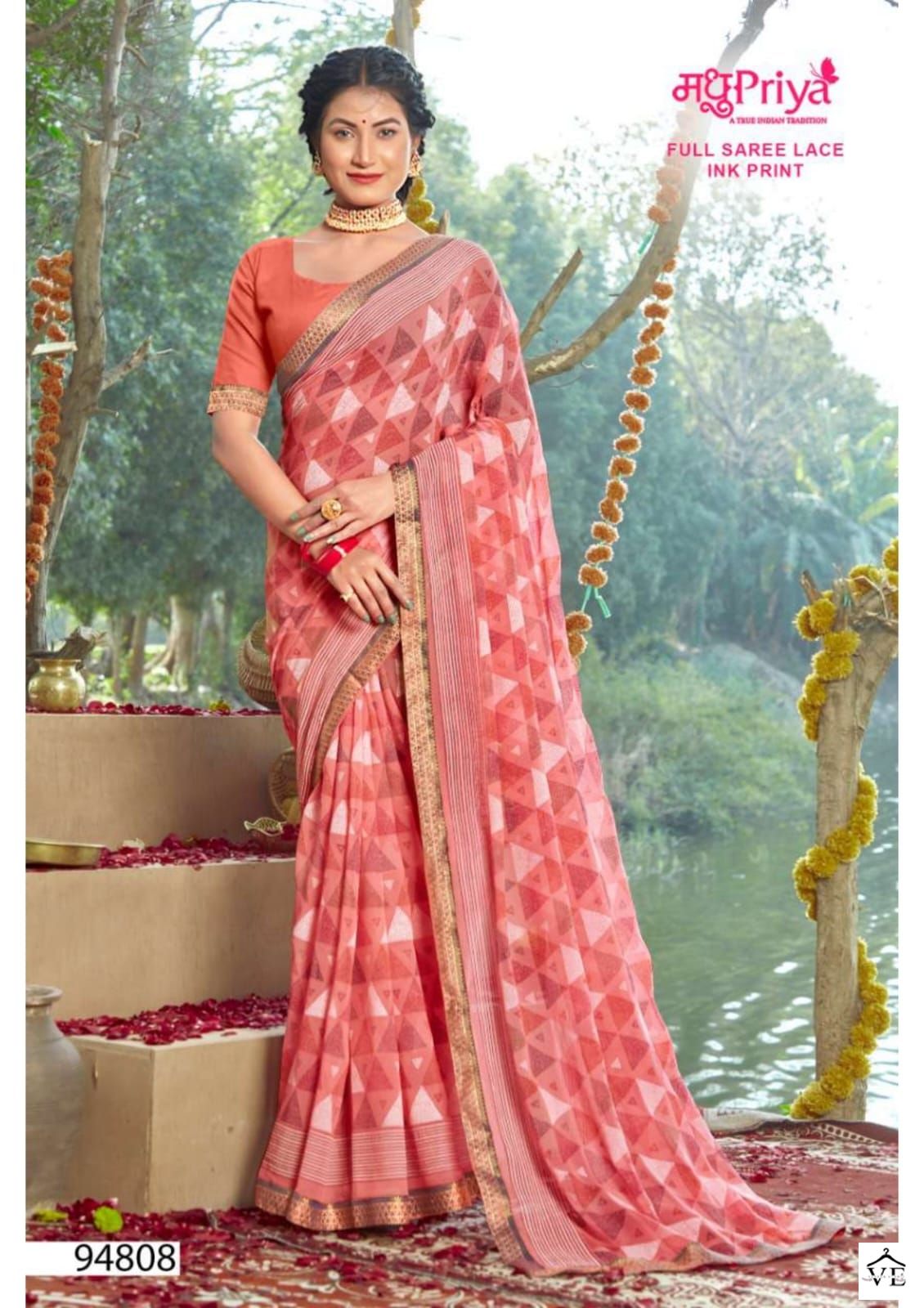Madhupriya Aadhira 60 Gm Georgette Wholesale Sarees Catalog - Image 3