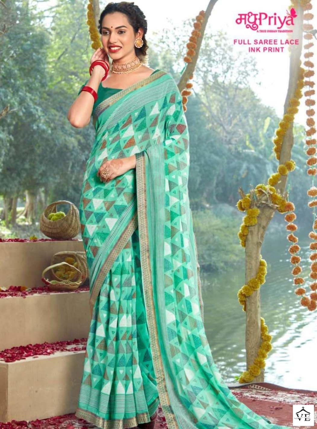 Madhupriya Aadhira 60 Gm Georgette Wholesale Sarees Catalog