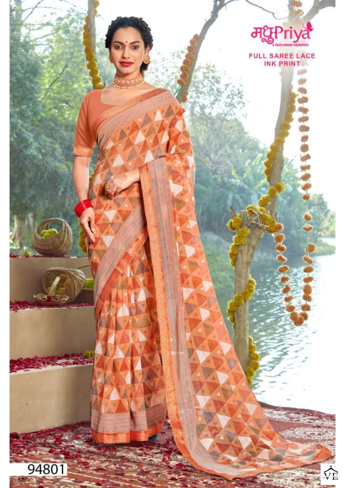 Madhupriya Aadhira 60 Gm Georgette Wholesale Sarees Catalog - Image 7