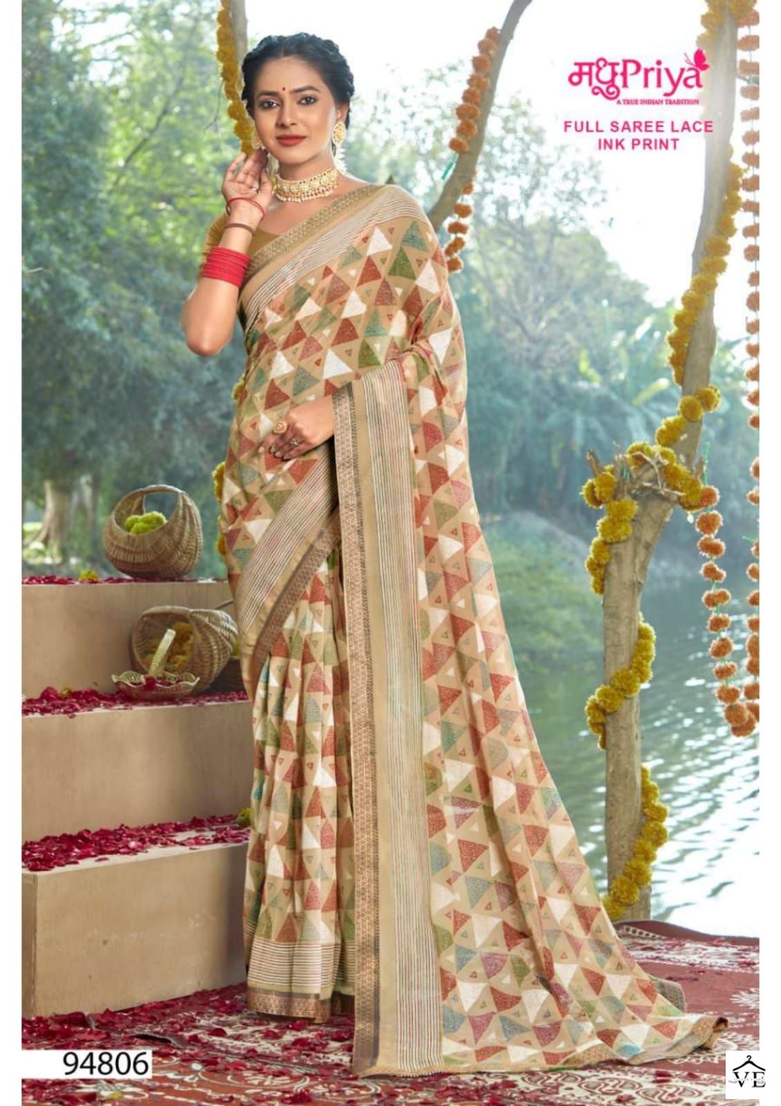 Madhupriya Aadhira 60 Gm Georgette Wholesale Sarees Catalog - Image 8