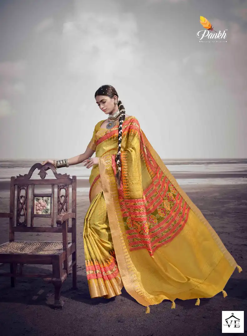 Banaras Semi Silk Sarees by Kaladhar Sarees and fabrics