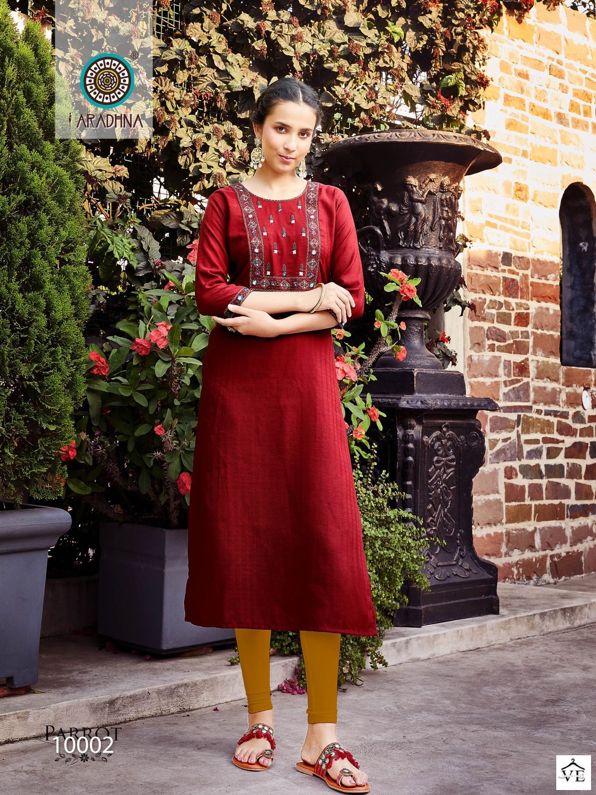 Aradhna Parrot Vol 10 Fancy Wholesale Kurtis Catalog - Image 5
