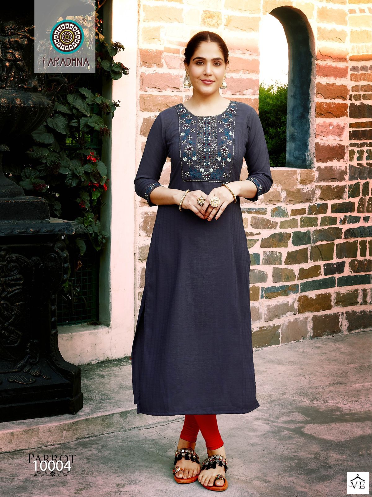 Aradhna Parrot Vol 10 Fancy Wholesale Kurtis Catalog - Image 8