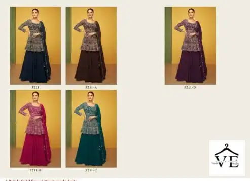 Sayuri Designer Petals Colour Premium Silk Wholesale Designer Salwar Suit Catalog - Image 5