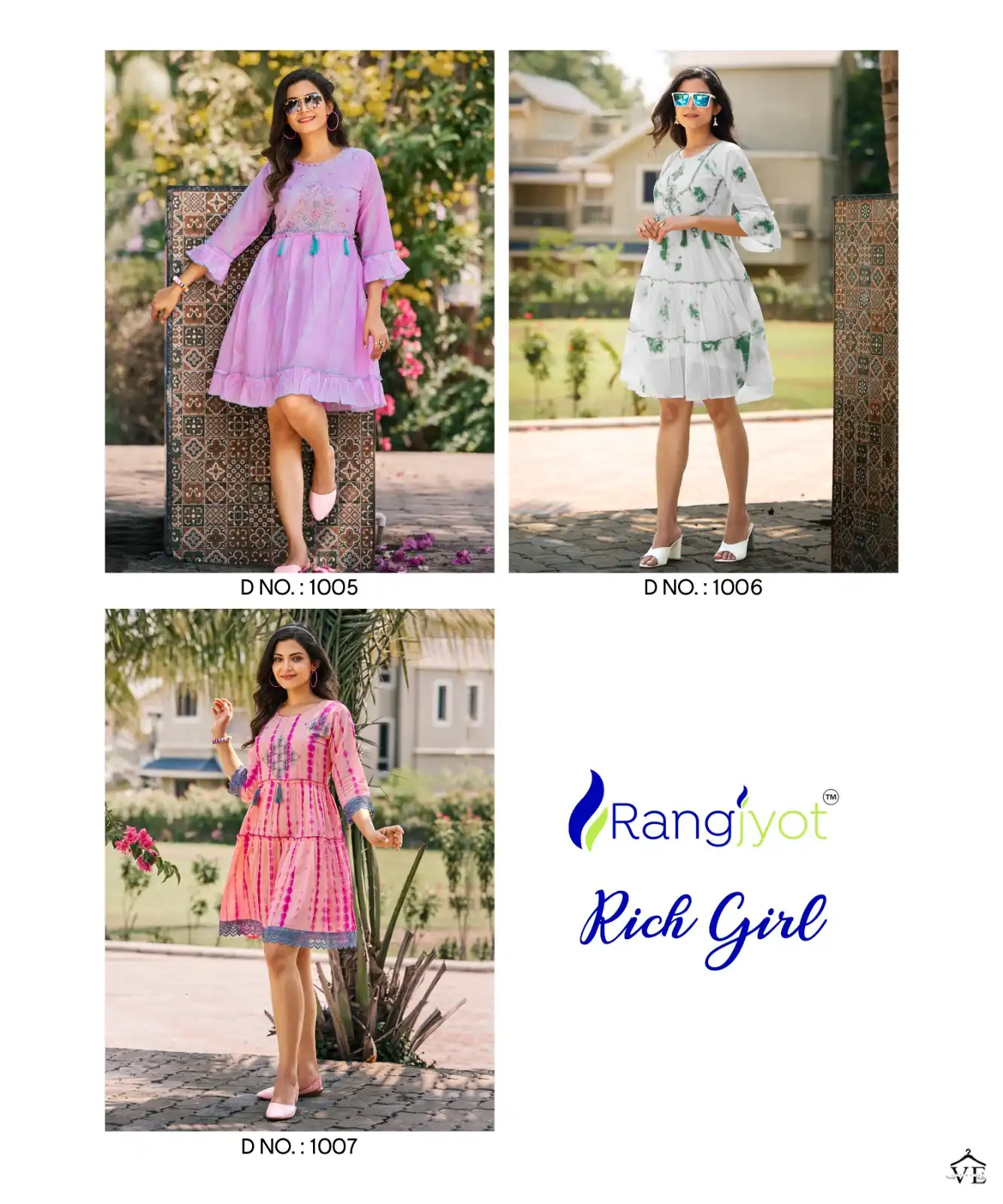 Rangjyot Rich Girl Cotton Mull Wholesale Kurtis Catalog - Image 8