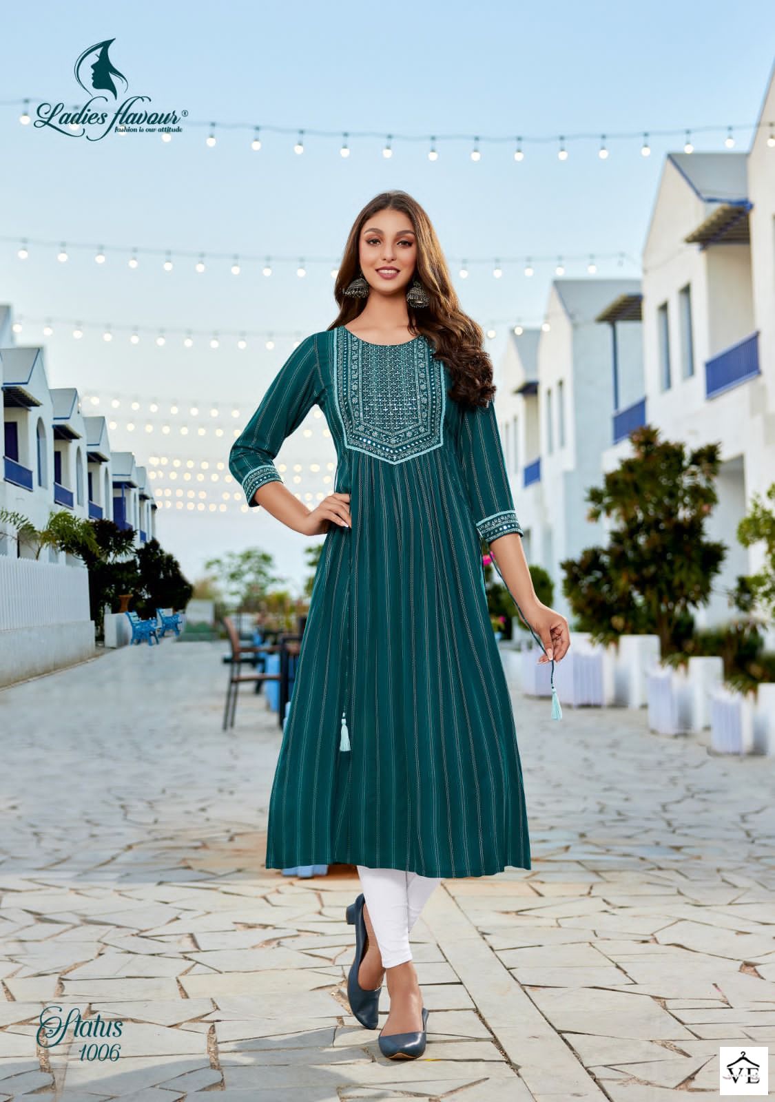 Ladies Flavour Status Heavy Rayon Wholesale Kurtis Catalog