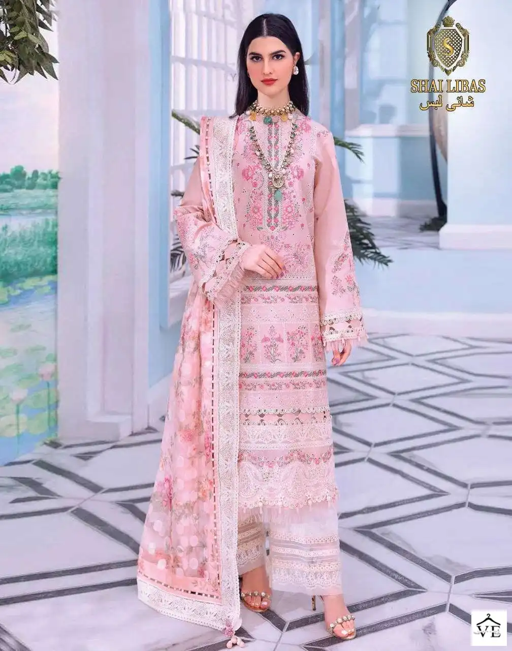 Shai Libaas Anaya Pure Cambric Cotton Wholesale Pakistani Salwar Suit Catalog