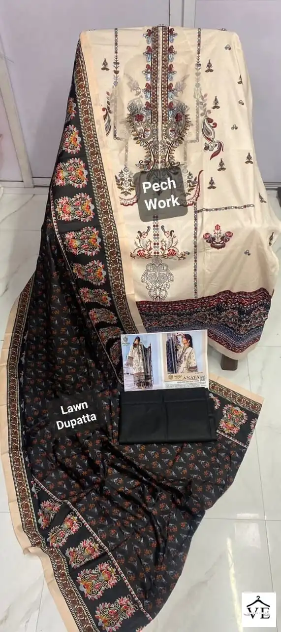 Shai Libaas Anaya Pure Cambric Cotton Wholesale Pakistani Salwar Suit Catalog - Image 5