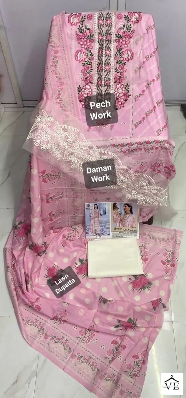 Shai Libaas Anaya Pure Cambric Cotton Wholesale Pakistani Salwar Suit Catalog - Image 6