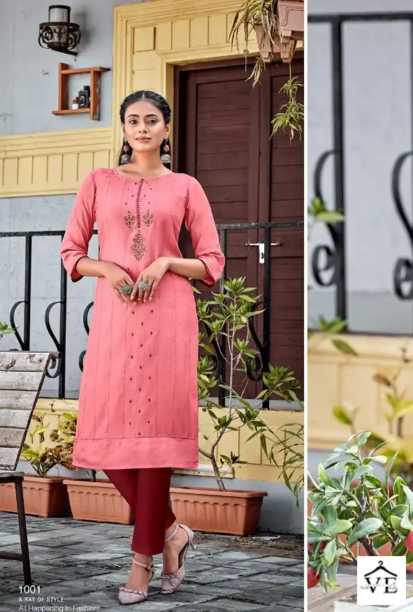 Vitara Award Jam Cotton Wholesale Kurti With Pant Catalog - Image 2
