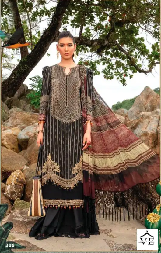 Tanishk Fashion M Print Maria B Pure Cameric Wholesale Pakistani Salwar ...