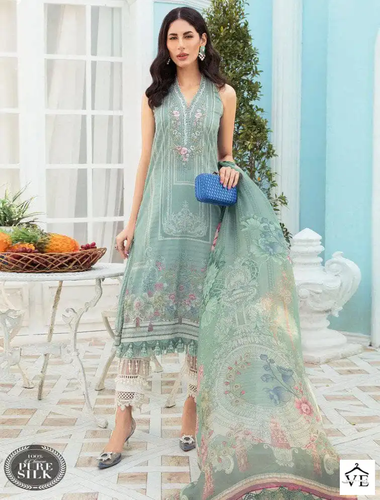 House Of Lawn Maria B Secret Garden Vol 2 Pure Lawn Wholesale Pakistani Salwar Suit Catalog