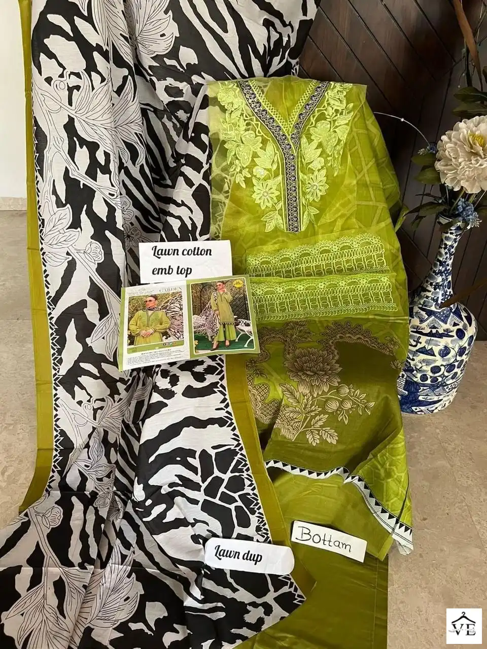 House Of Lawn Maria B Secret Garden Vol 2 Pure Lawn Wholesale Pakistani Salwar Suit Catalog - Image 2