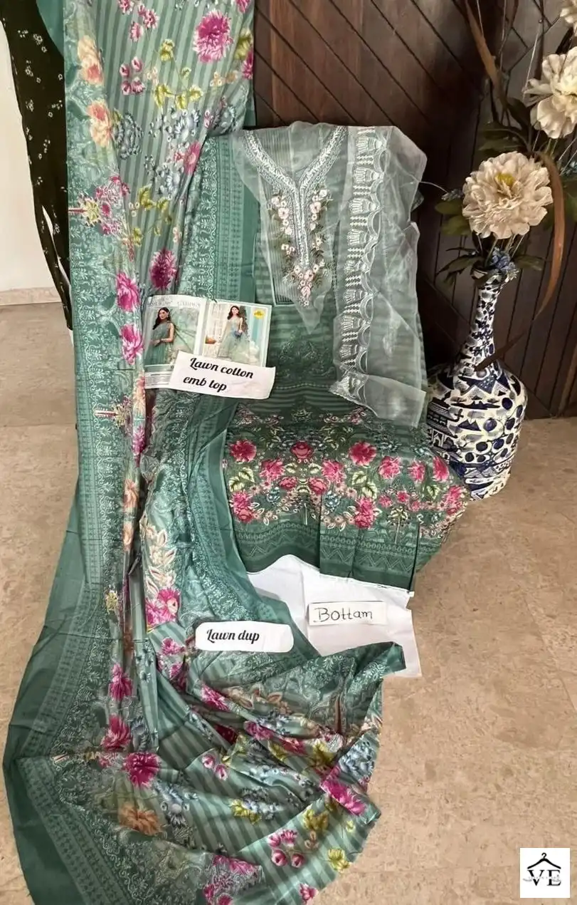 House Of Lawn Maria B Secret Garden Vol 2 Pure Lawn Wholesale Pakistani Salwar Suit Catalog - Image 4