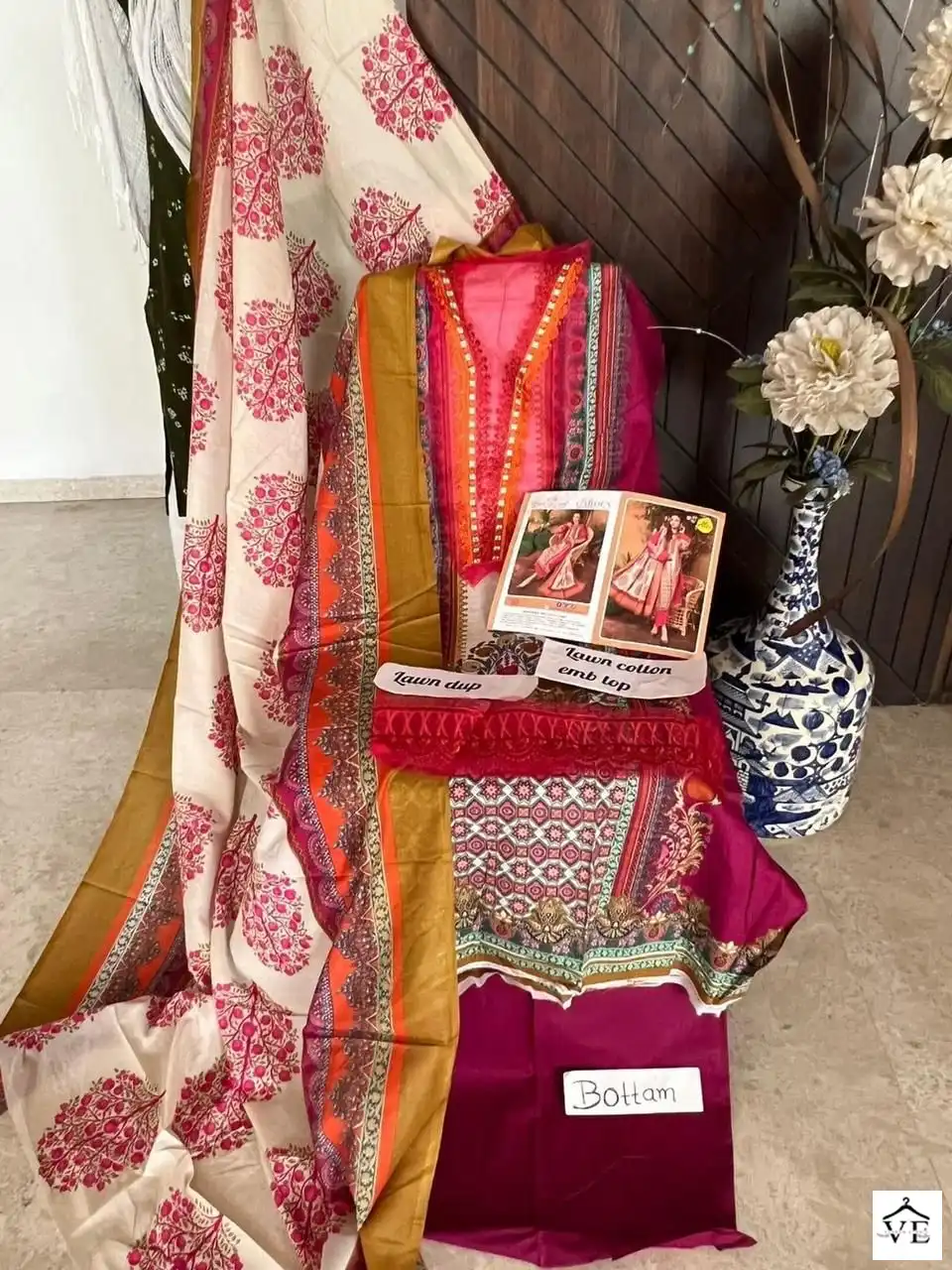 House Of Lawn Maria B Secret Garden Vol 2 Pure Lawn Wholesale Pakistani Salwar Suit Catalog - Image 5