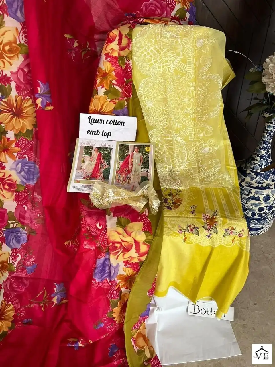 House Of Lawn Maria B Secret Garden Vol 2 Pure Lawn Wholesale Pakistani Salwar Suit Catalog - Image 6