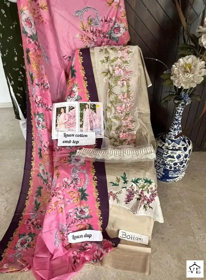 House Of Lawn Maria B Secret Garden Vol 2 Pure Lawn Wholesale Pakistani Salwar Suit Catalog - Image 7