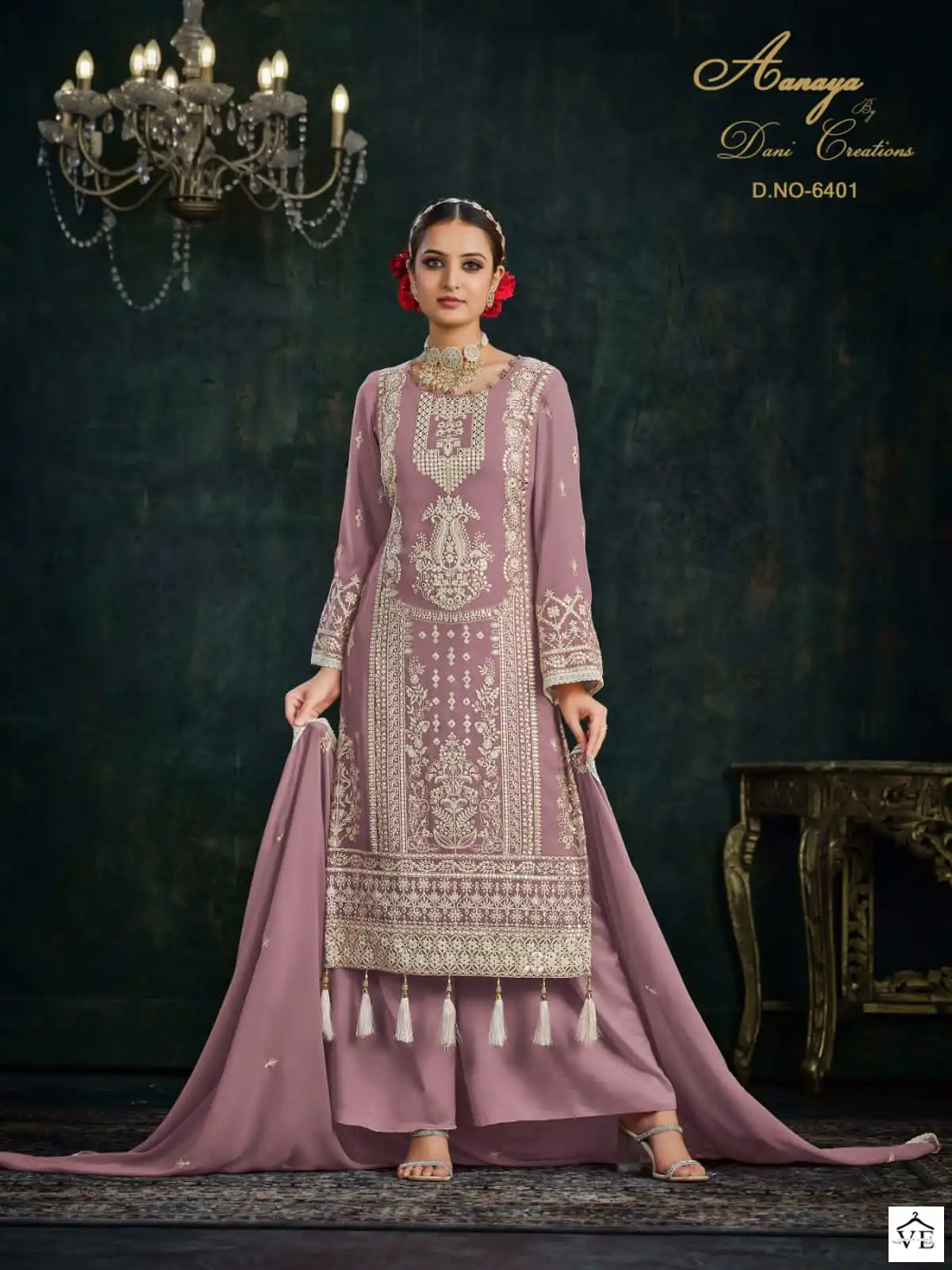 Twisha Aanaya Vol-164 Faux Georgette Wholesale Pakistani Suits Catalog - Image 4