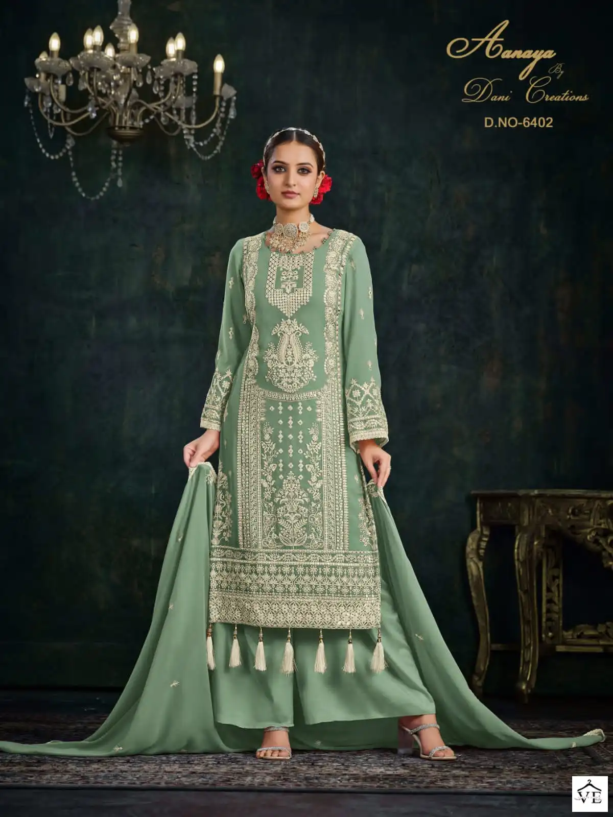 Twisha Aanaya Vol-164 Faux Georgette Wholesale Pakistani Suits Catalog - Image 3