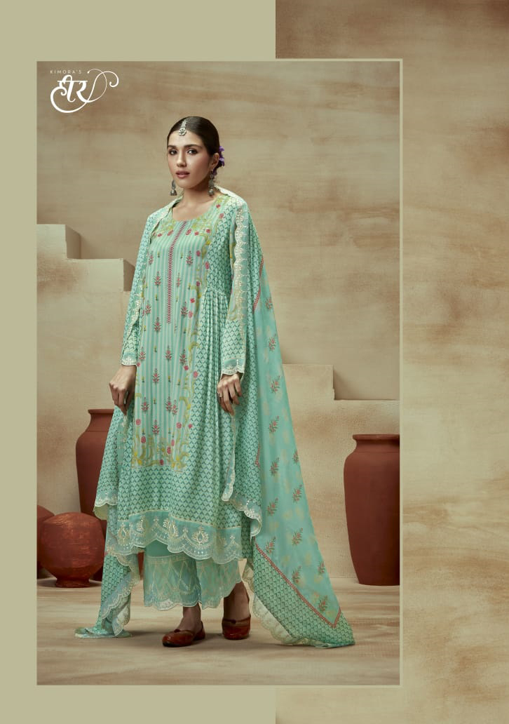 Kimora Heer Husn Pure Muslin Wholesale Designer Salwar Suit Catalog - Image 2