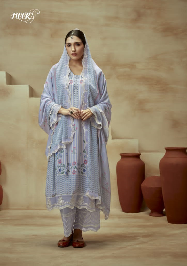 Kimora Heer Husn Pure Muslin Wholesale Designer Salwar Suit Catalog - Image 8