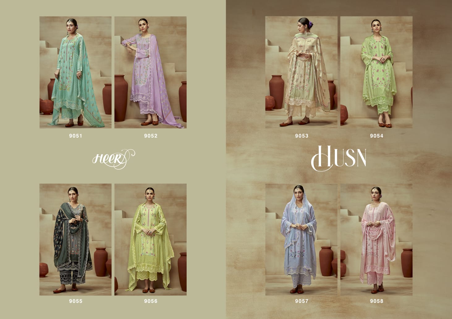 Kimora Heer Husn Pure Muslin Wholesale Designer Salwar Suit Catalog - Image 9