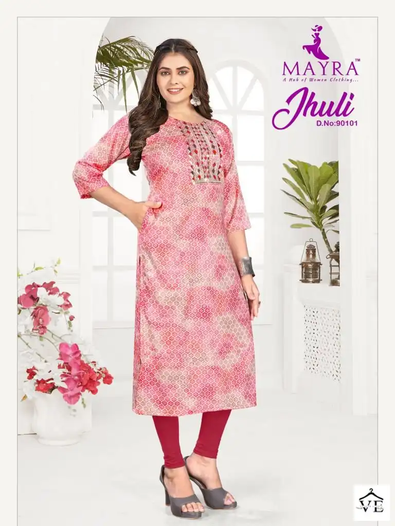 Mayra Jhuli Vol 2 Capsul Print Wholesale Kurtis Catalog - Image 2