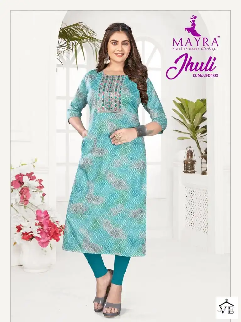 Mayra Jhuli Vol 2 Capsul Print Wholesale Kurtis Catalog - Image 3