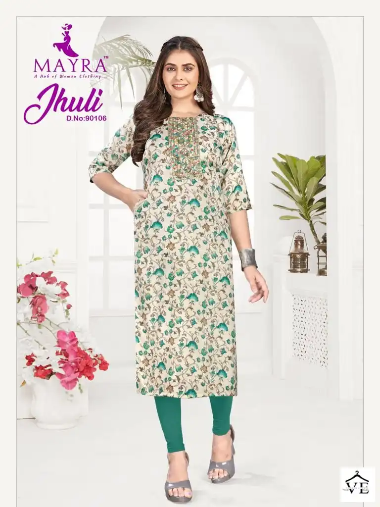 Mayra Jhuli Vol 2 Capsul Print Wholesale Kurtis Catalog - Image 6