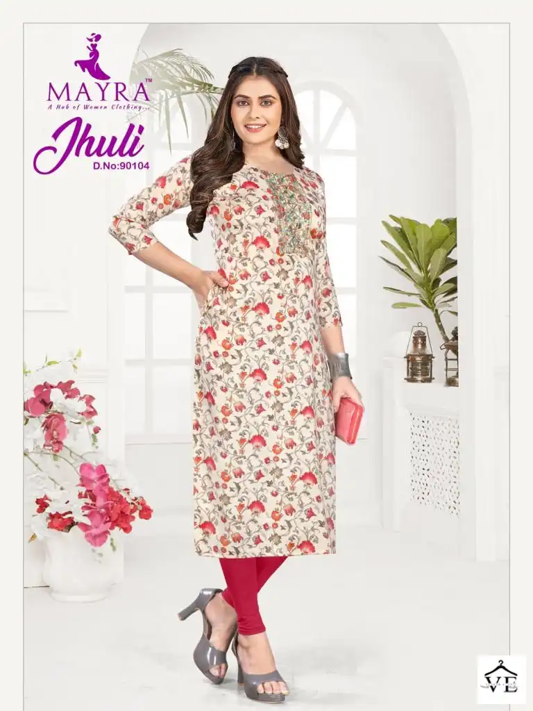 Mayra Jhuli Vol 2 Capsul Print Wholesale Kurtis Catalog - Image 7