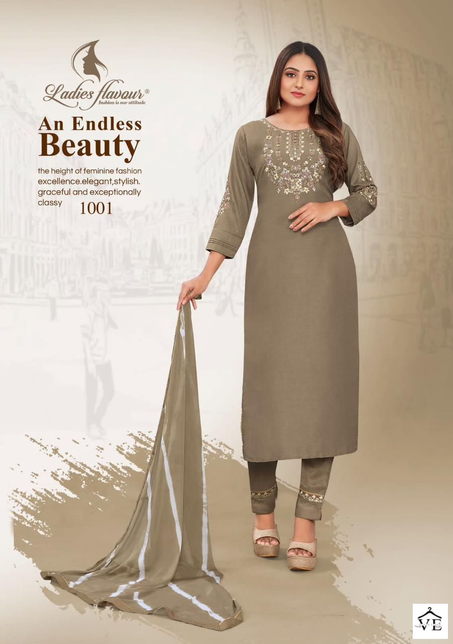 Ladies Flavour Noori Heavy Chinon Wholesale Readymade Suits Catalog - Image 2