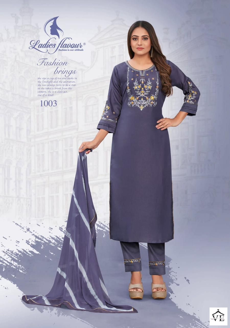 Ladies Flavour Noori Heavy Chinon Wholesale Readymade Suits Catalog - Image 3