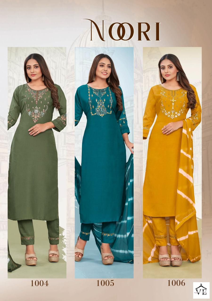 Ladies Flavour Noori Heavy Chinon Wholesale Readymade Suits Catalog - Image 7