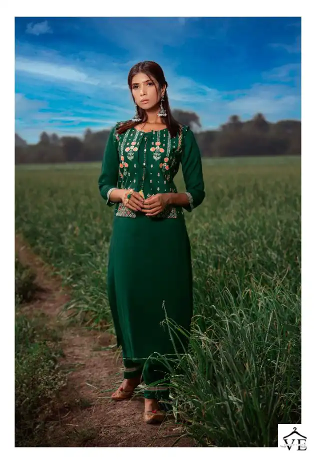 Buy 48/XL Size Jacket Style Semi Stitched Punjabi Wedding Clothing Online  for Women in USA